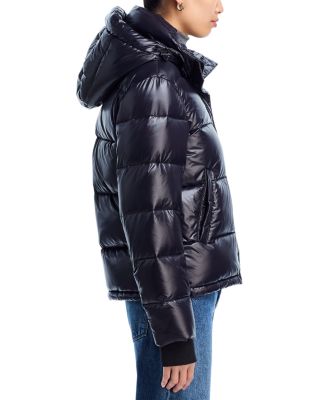 Gloss Puffer Jacket with Hood - Exclusive