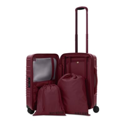 BEIS The Carry on Roller Suitcase, Burgundy