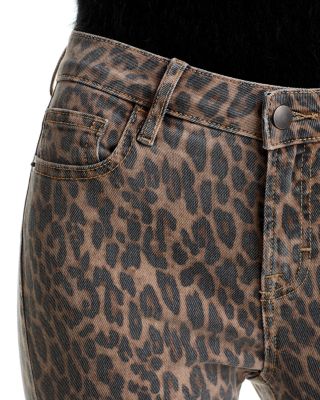 Leopard High Rise Skinny Jeans - Exclusive