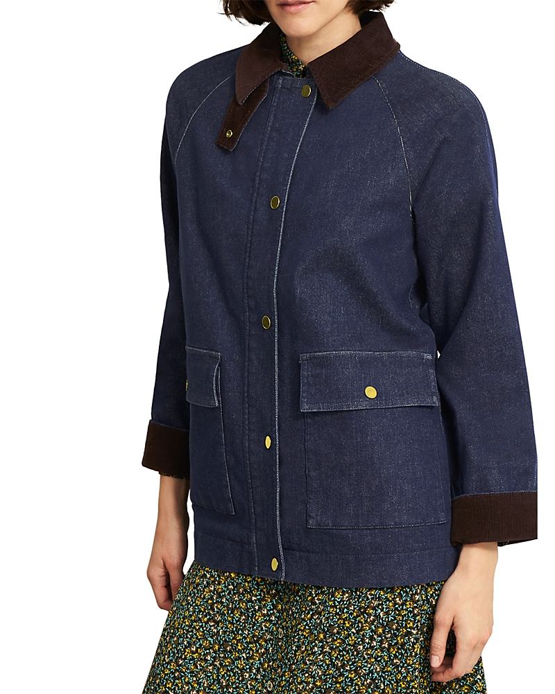 Hobbs London Grantley Denim Jacket In Blue