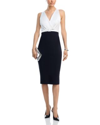 Rona Belted Surplice Neck Dress