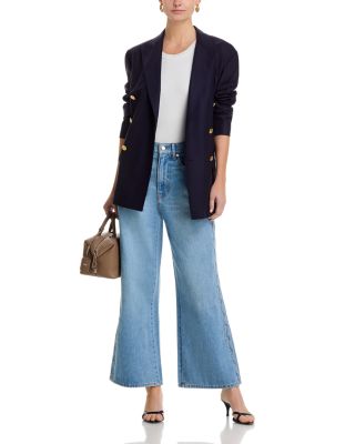Taylor High Rise Cropped Wide Leg Jeans in Nova