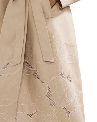 Elm Cutwork Trench Coat