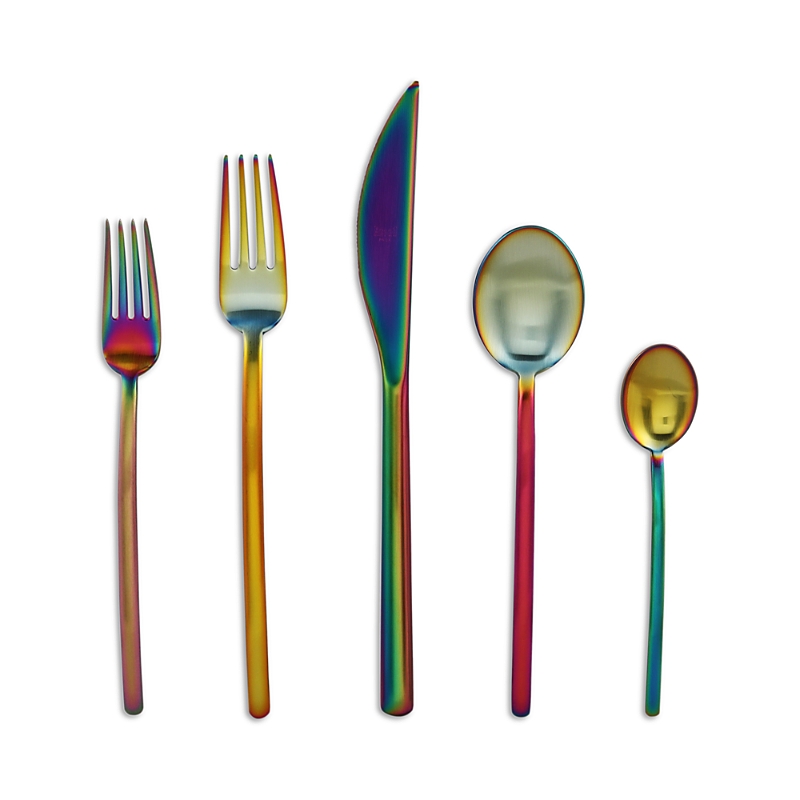 Mepra Duo Ice Flatware 5-piece Place Setting In Multi