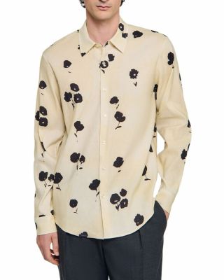 Water Flower Button Front Shirt