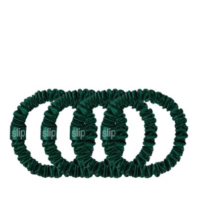 Pure Silk Back to Basics Skinny Scrunchies, Set of 4