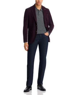 Hampton Textured Jersey Regular Fit Unstructured Sport Coat