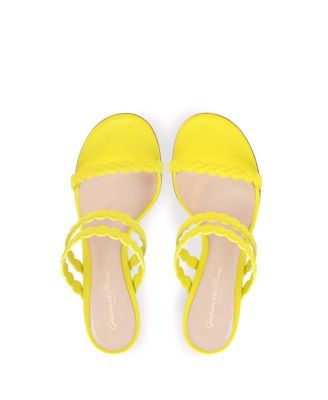 サンダル・ミュール Gianvito Rossi Yellow PVC mules Gianvito Rossi - Elle Glass Yellow PVC Sandal, 85mm