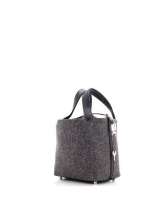 PM Picotin Lock Bag Felt with Leather