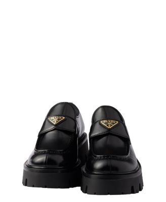 Women's Brushed Leather Loafers