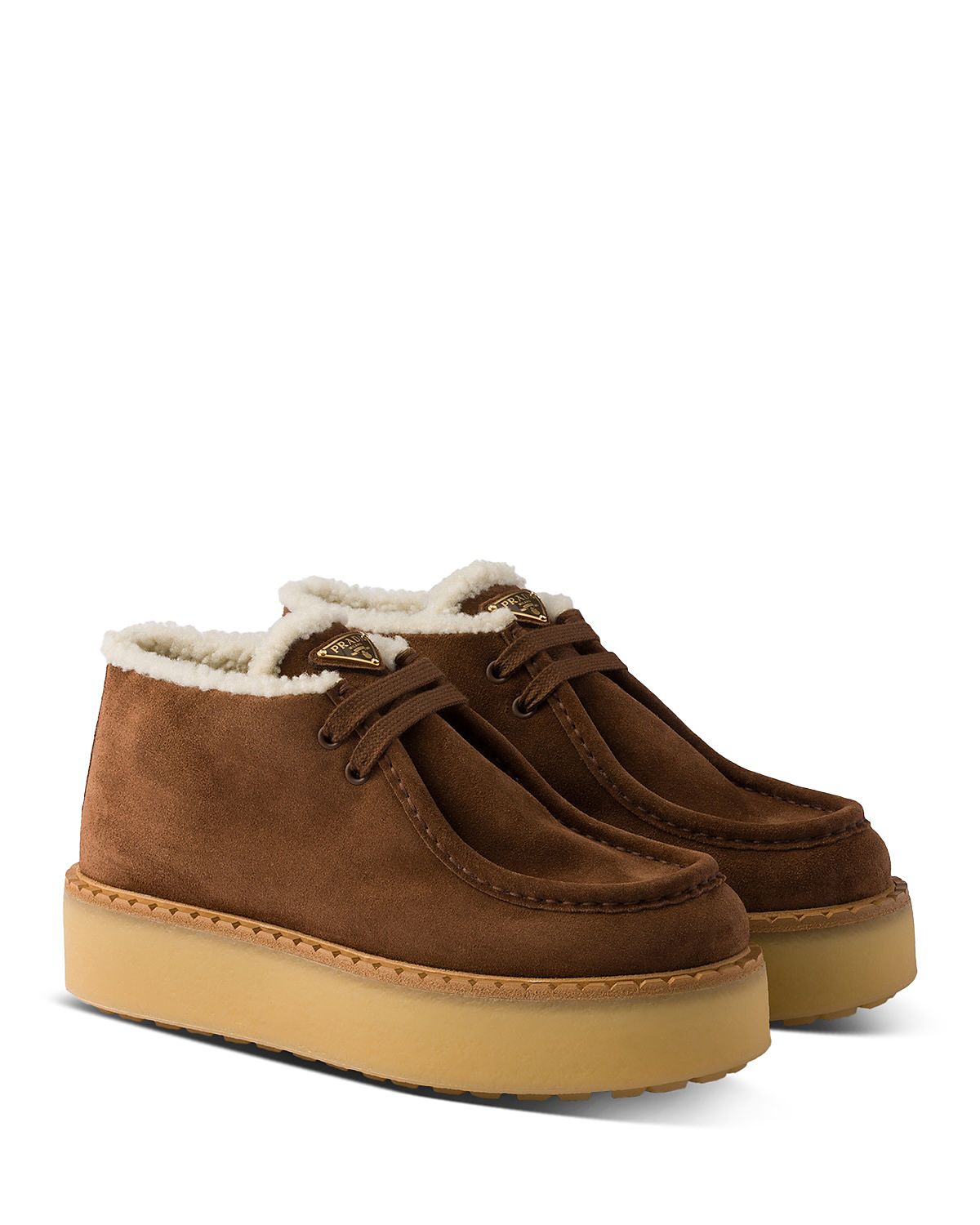 Prada Women's Suede Chukka Boots