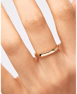 Solid Gold Slim Eclipse Ring