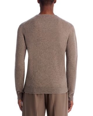 Mushroom Cashmere V-Neck Sweater - Exclusive