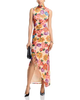 Mesh Floral Maxi Dress - Exclusive 