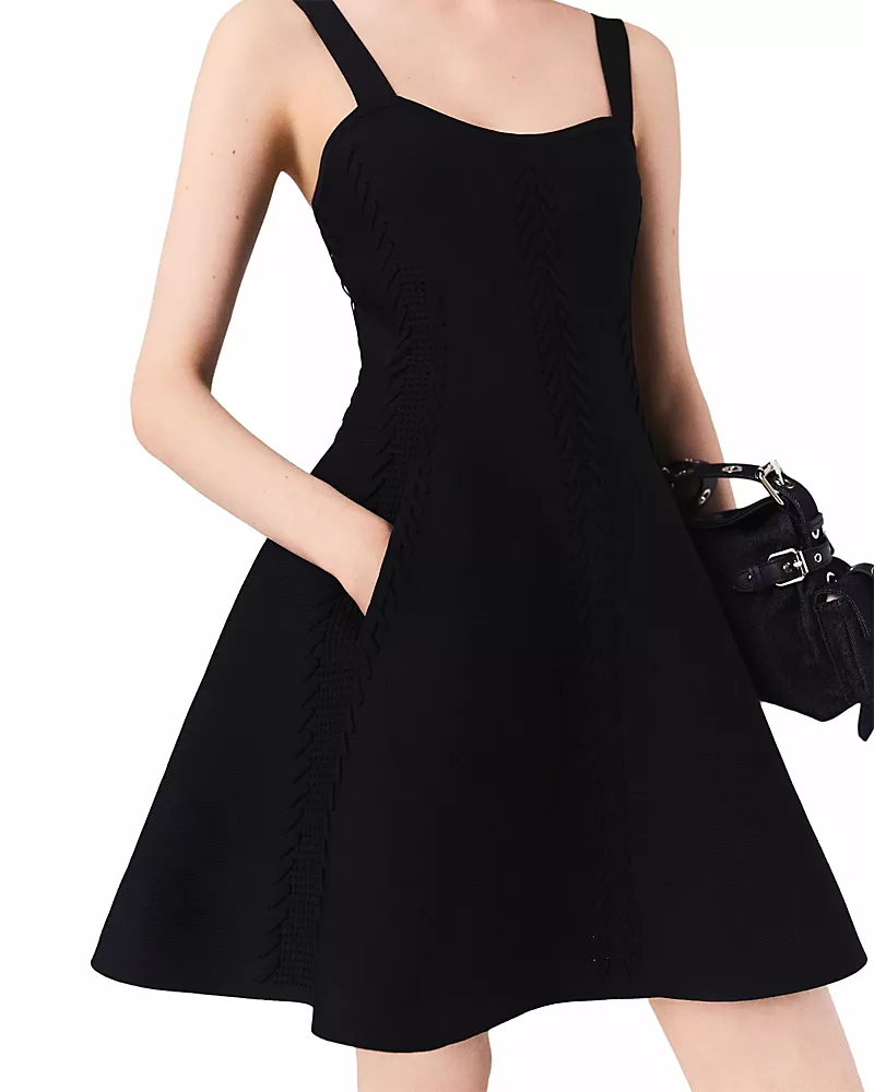 Maje Knitted Skater Dress