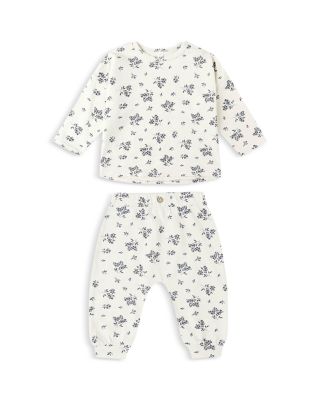Girls' Floral Print Long Sleeved Tee & Pants Set