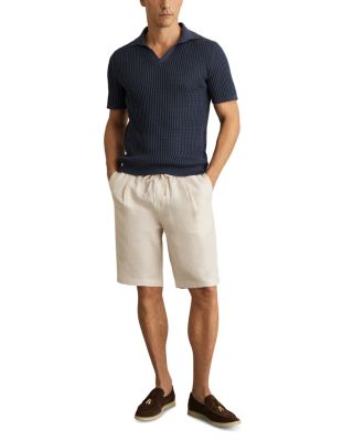 Linen Drawstring 9.8" Shorts