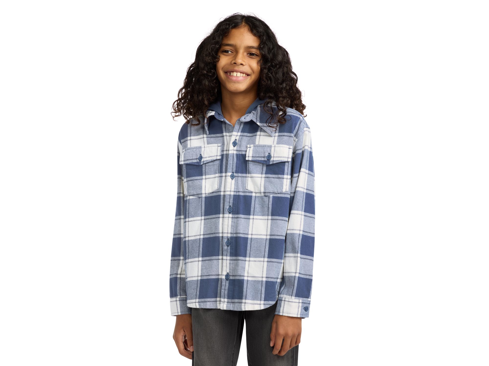 Boys' Abercrombie & Fitch Hooded Flannel Shirt - Little Kid, Big Kid — Image 4