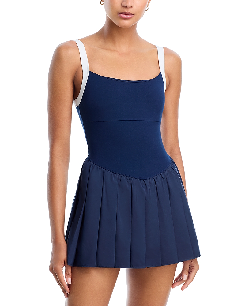 Free People X Fp Movement Swing Of Things Colorbloc Romper In Blue