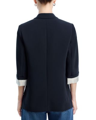 Jennie 3/4 Sleeve Crepe Blazer