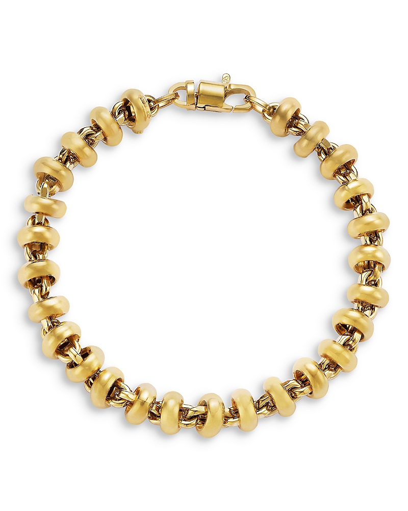 Bloomingdale's Fine Collection Bead Link Bracelet In 14k Yellow Gold In Gold