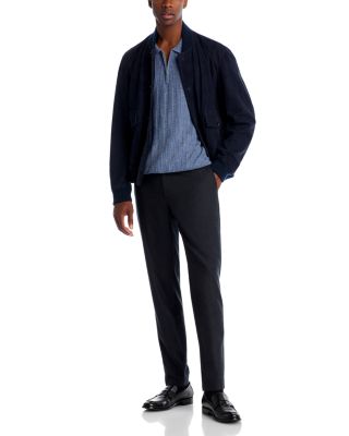 Ribbed Wool & Cashmere Zip Sweater Polo - Exclusive