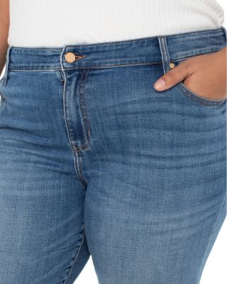 Plus Marley High Rise Girlfriend Cuffed Jeans in Rushland