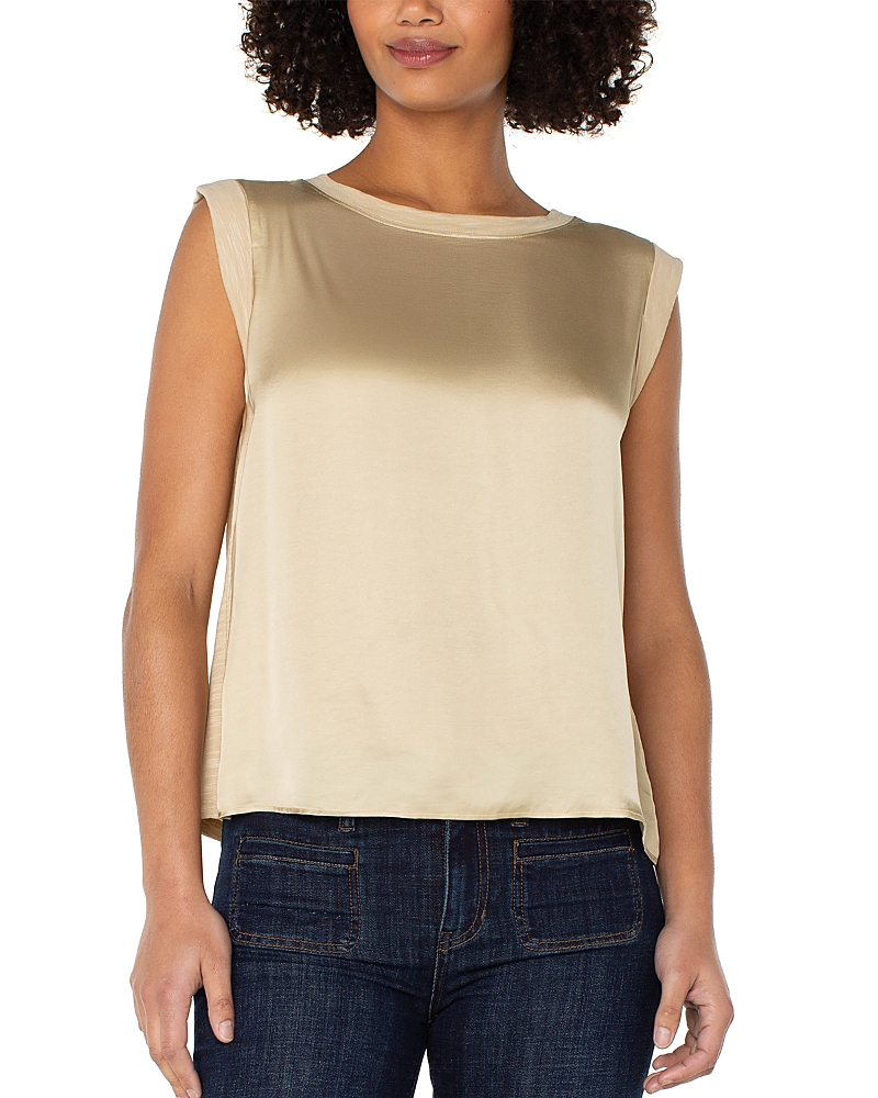 Liverpool Los Angeles Sleeveless Top In Gold