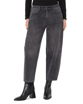 Liverpool Los Angeles - The Barrel Mid Rise Cropped Barrel Leg Jeans in Ackelson