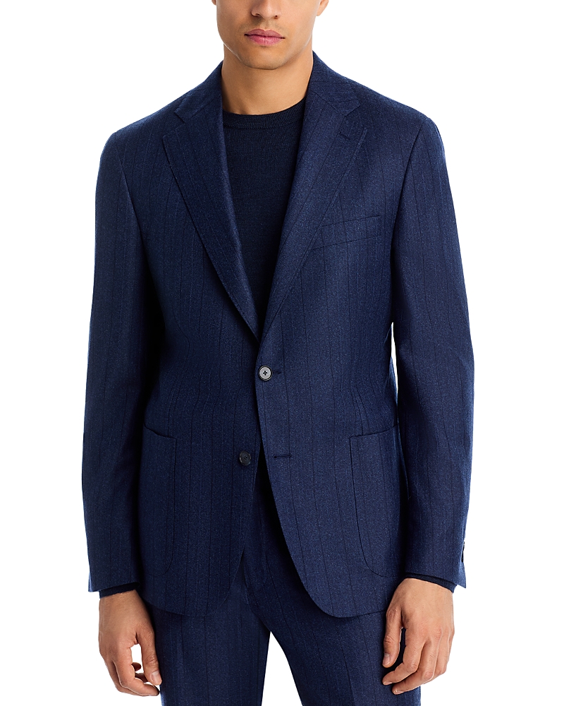 Vince Tonal Stripe Relaxed Fit Suit Jacket In Blue