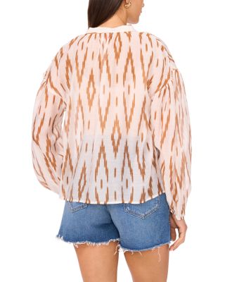 Tasseled Tie Neck Top