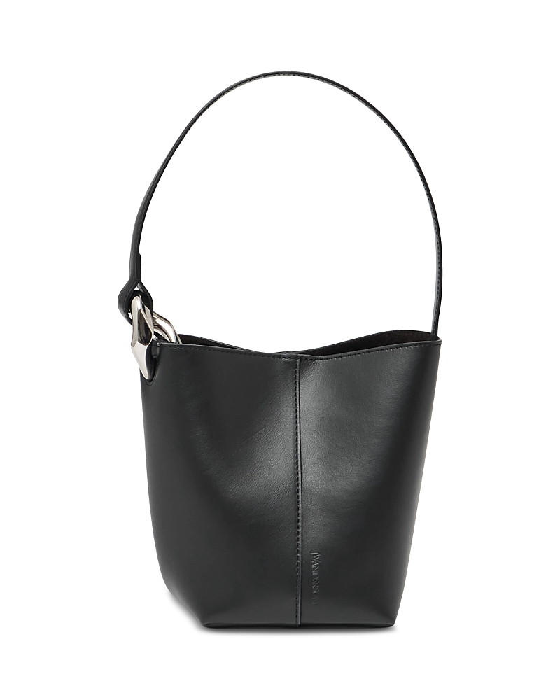 Jw Anderson Shoulder Bag With Metal Hardware And Seam Detailing In Black