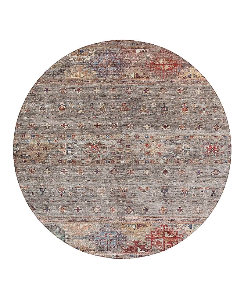 Dalyn Rug Company Dalyn Karaj Kj5 Round Area Rug, 8' X 8' In Gray