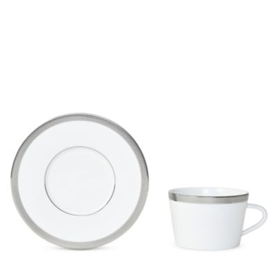 Maille Platinum Teacup and Saucer Set