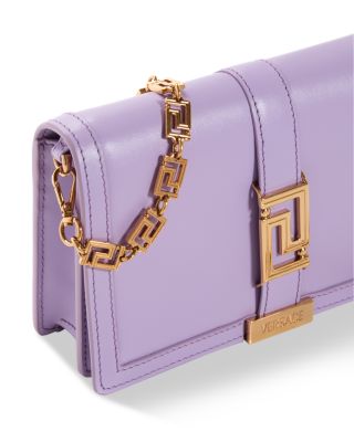 Greca Goddess Leather Chain Wallet