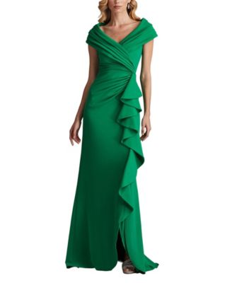 Talise Waterfall Flounce Gown