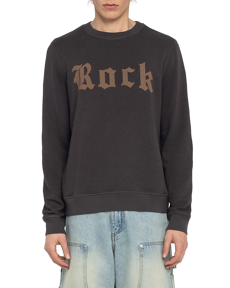 Zadig & Voltaire Stony Cotton Sweatshirt In Brown