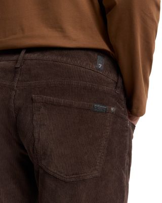 The Straight Fit Jeans in Corduroy Dark Olive
