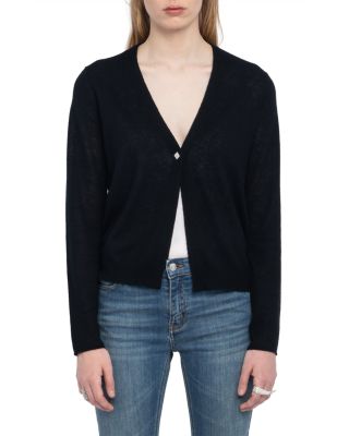 Manylla Cashmere V Neck Cardigan Sweater
