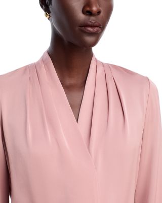 Nellie Silk-Blend Pleated Blouse