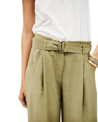 Dola Pleated Belted Pants