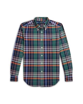 Ralph Lauren - Boys' Plaid Cotton Oxford Shirt - Big Kid, Little Kid