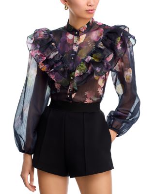 Floral Ruffled Blouse - Exclusive