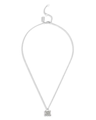 Signature Tea Rose Handbag Pendant Necklace, 16"-18"