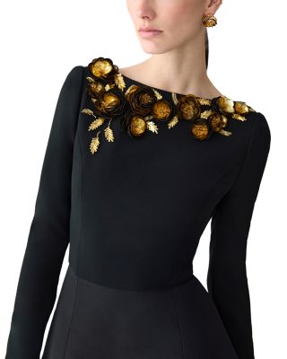 Embellished Silk Dress