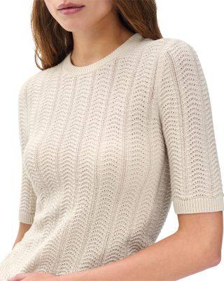 Francesca Merino Wool Short Sleeve Sweater