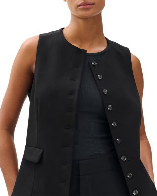 Irina Ponte Plaid Long Vest