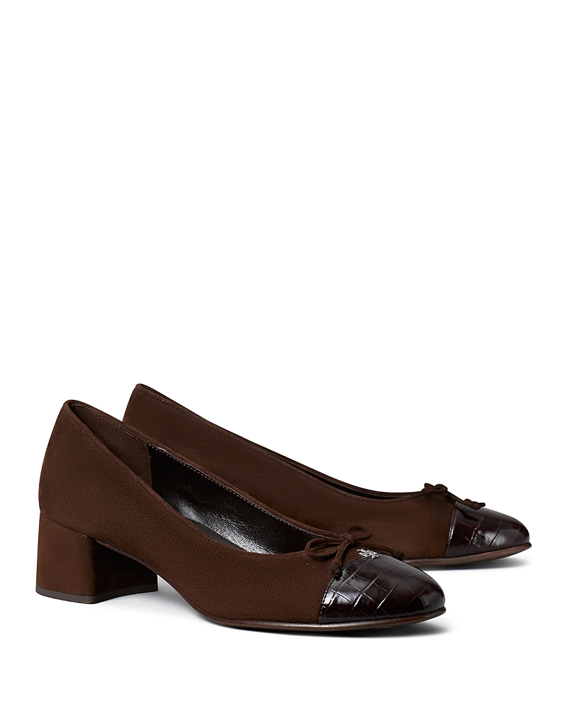 Tory Burch Women's Cap Toe Pumps In Brown