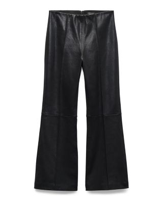 Irina Leather Kick Flare Pants