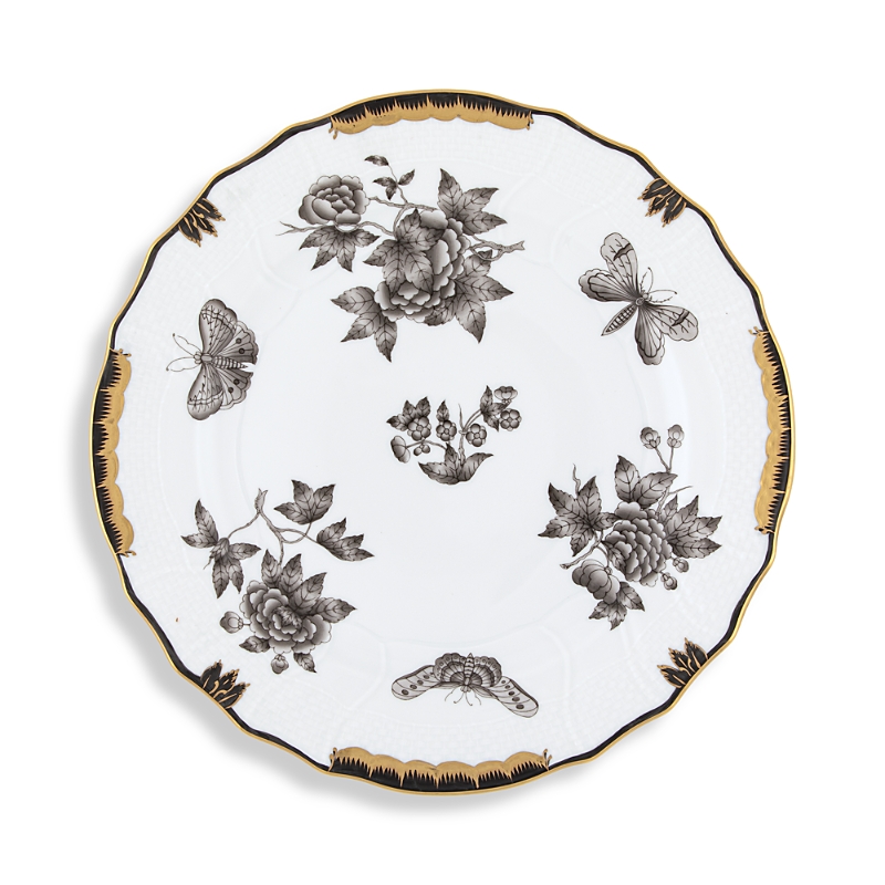 Herend Porcelain Dinner Plate In Multi
